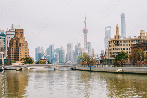 Lujiazui Oriental Pearl Tower  Shanghai Bund
