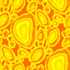 Fotobehang Geel patronen Kleurrijk abstract patroon moderne kunst  © Natallia Novik