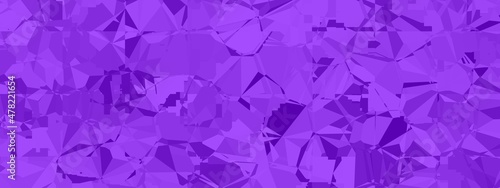Banner abstract macro crystal geometric background texture Violet color. Random pattern background. Texture Violet color pattern background.