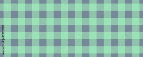 Banner, plaid pattern. Light Slate Grey on Mint color. Tablecloth pattern. Texture. Seamless classic pattern background.