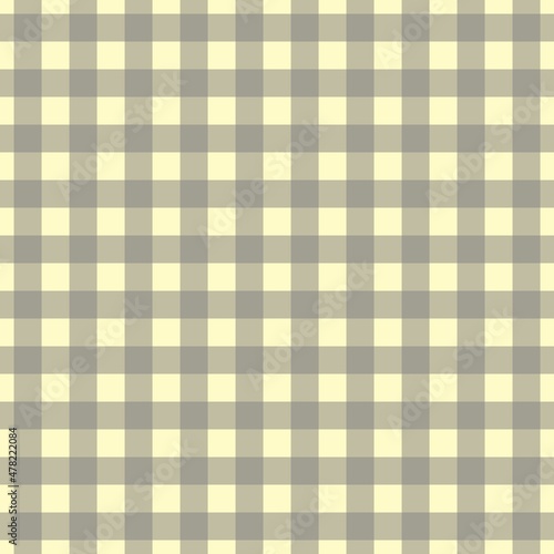 Plaid pattern. Beige on Grey color. Tablecloth pattern. Texture. Seamless classic pattern background.