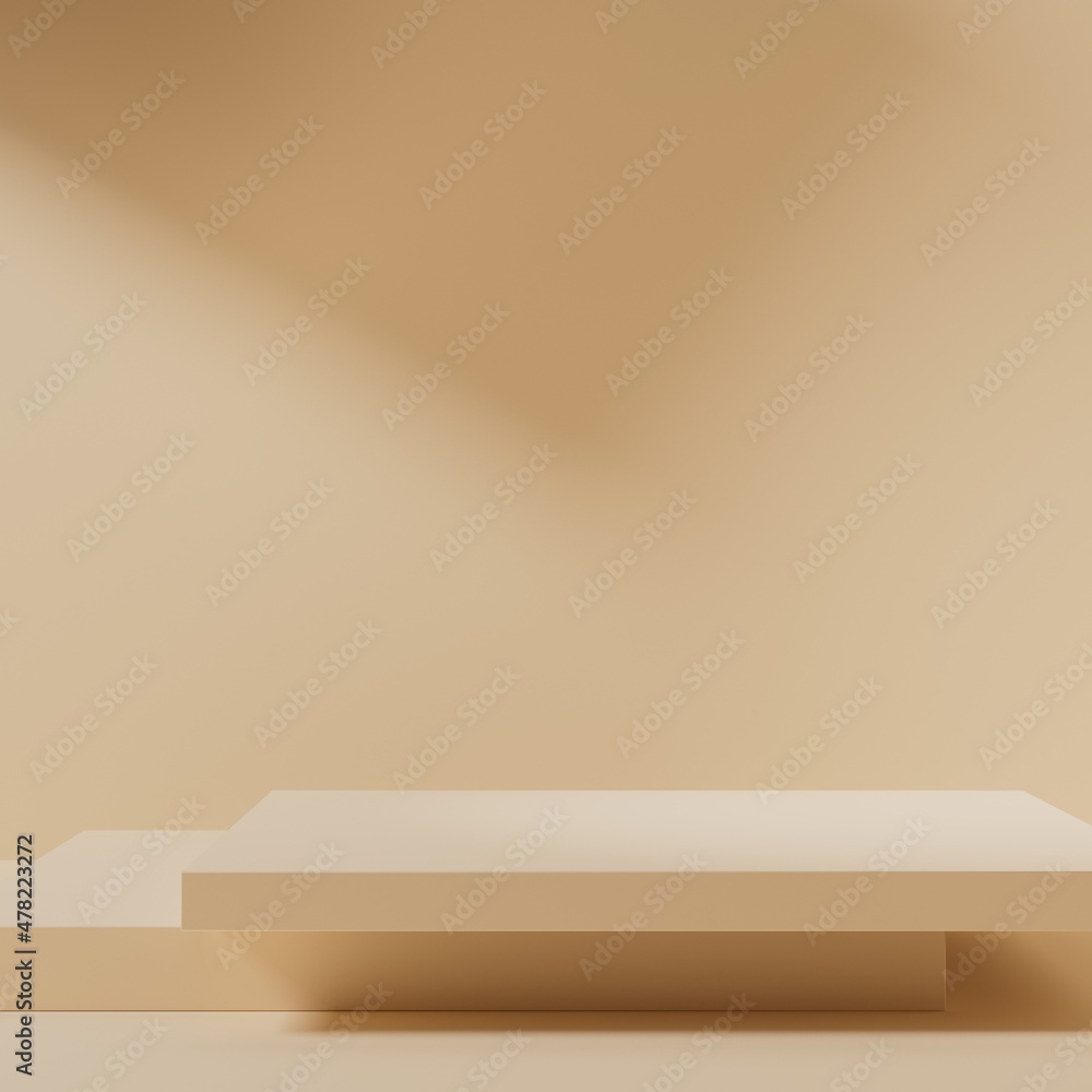 Abstract background for cosmetic product branding, identity and packaging inspiration. Wood podium with tan color background.
Abstract background for cosmetic product branding, identity and packaging inspiration. Wood podium with tan color background.