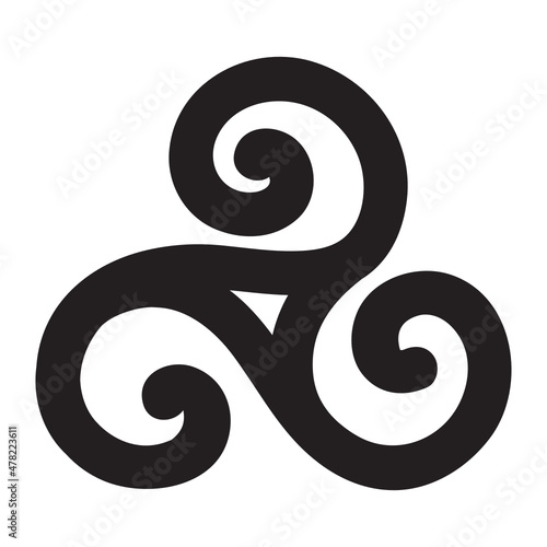Triple Spiral, ancient Celtic symbol