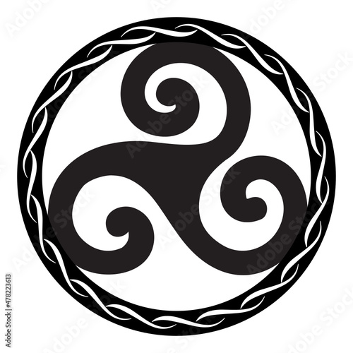 Triple Spiral, ancient Celtic symbol