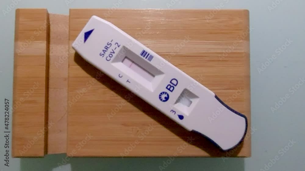 Negative results on a COVID-19 antigen test Negative results on a COVID-19 antigen test