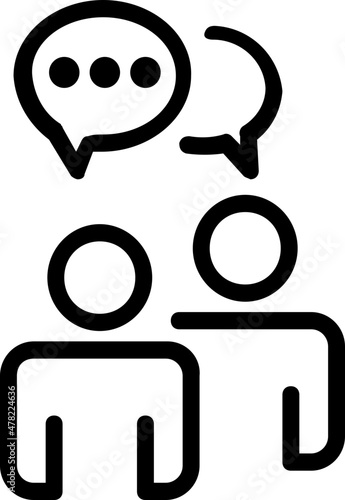 people talking