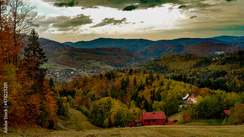 Fototapeta Naklejka Na Ścianę i Meble -  jesień na Soszowie