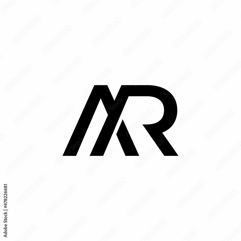 AR Initial Modern logo design AR Initial Modern logo design