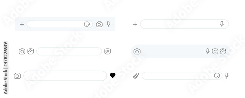 chat layout template in white. a creative element for app interface idea. a template for poster, flyer, etc in online messaging theme.