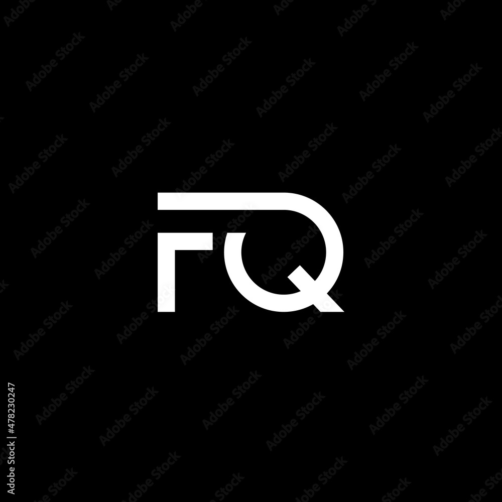 FQ letter logo icon vector illustration