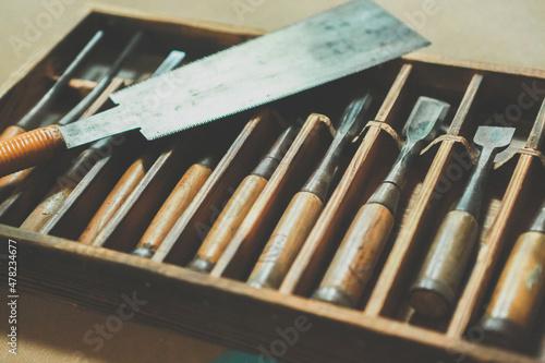 大工道具ノミノコギリ