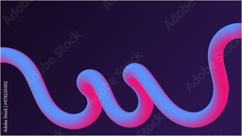 Fluid Ocean Blue, 3D Background Amazing Color. Colorfull Blue, Dark Purple and Pink. Awesome Wallpaper Futuristic Full Screen for Dekstop, Smartphone, Gadgets, Tablet and Presentations