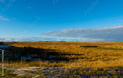 Amazing landscape at the Wadden Sea in St Peter Ording Germany - travel photography © 4kclips