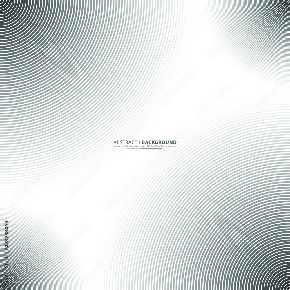 Naklejka premium Abstract circle line background. Round pattern. Circle for sound wave. Vector - Illustration