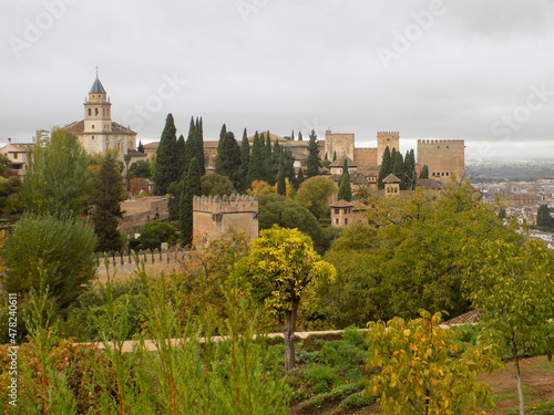 Medieval castle Alcazaba of Almeria, Granada Spain 
