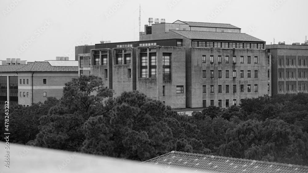 Industrial Building B&W