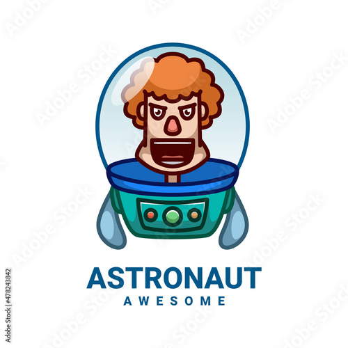 Illustration vector graphic of Astronaut, good for logo design