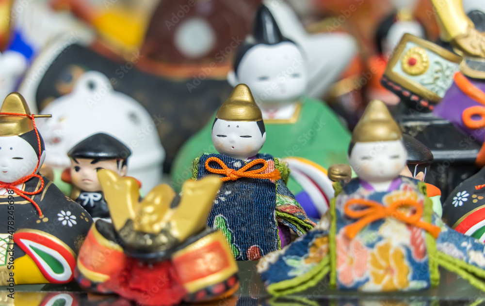 Traditional Japanese dolls is symbolic of Japanese Girl's Festival in 3 March of every year.