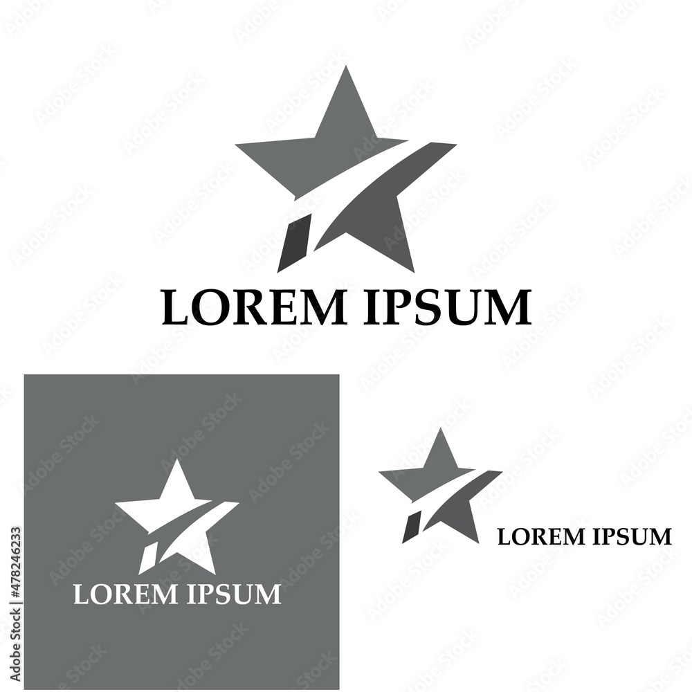 Obraz premium Star icon Template vector illustration design