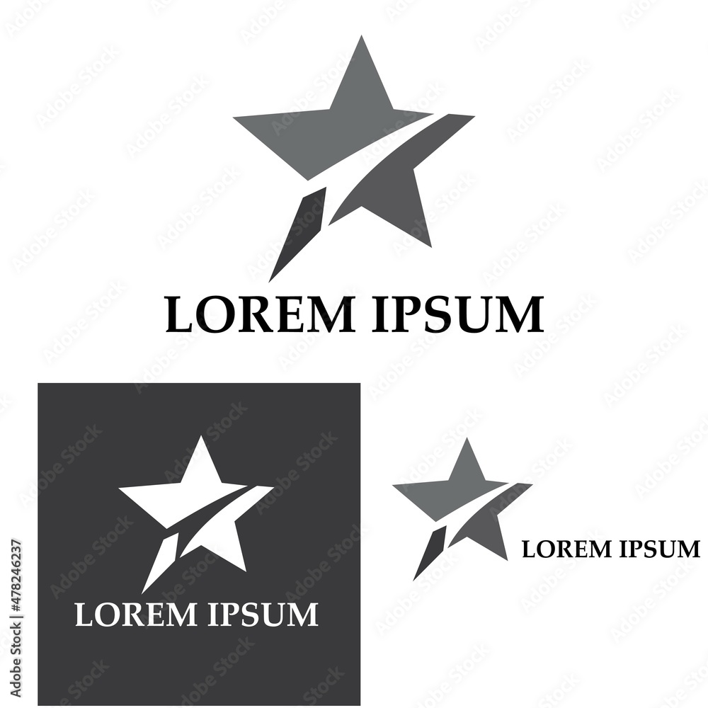 Obraz premium Star icon Template vector illustration design