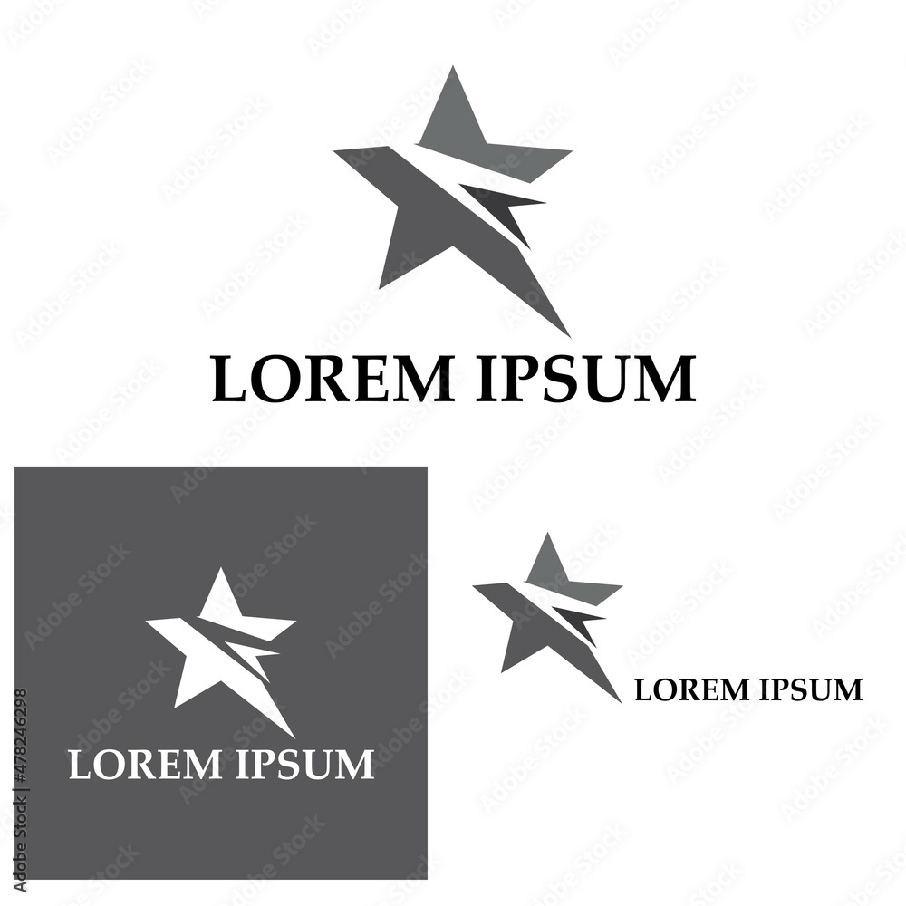 Obraz premium Star icon Template vector illustration design