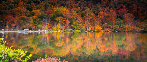Beautiful Autumn View in Bear Mountain State Park