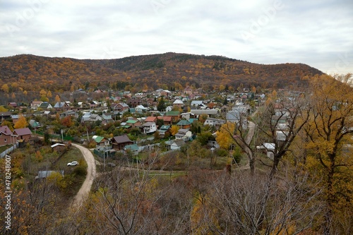 The village of Bakhilova Polyana in the Zhiguli mountains