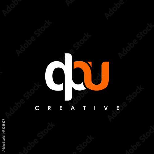 DPU Letter Initial Logo Design Template Vector Illustration