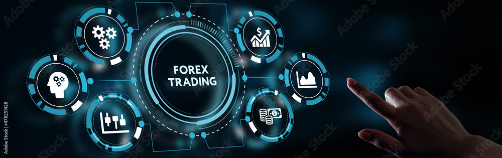FOREX TRADING, new business concept. Business, Technology, Internet and network concept. FOREX TRADING, new business concept. Business, Technology, Internet and network concept.