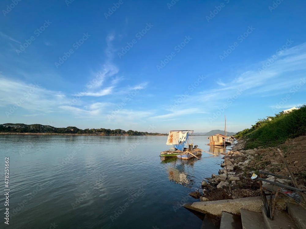 Natural landscape of Mekong River