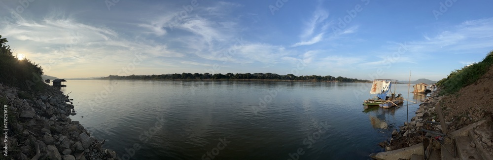 Natural landscape of Mekong River