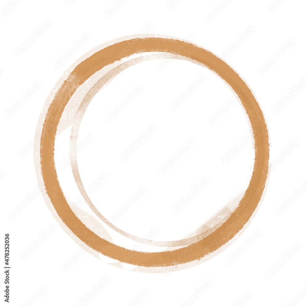 Coffee stains on white background. Coffee stains on white background.