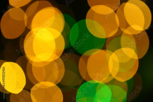 Colorful city lights defocused abstract background- 