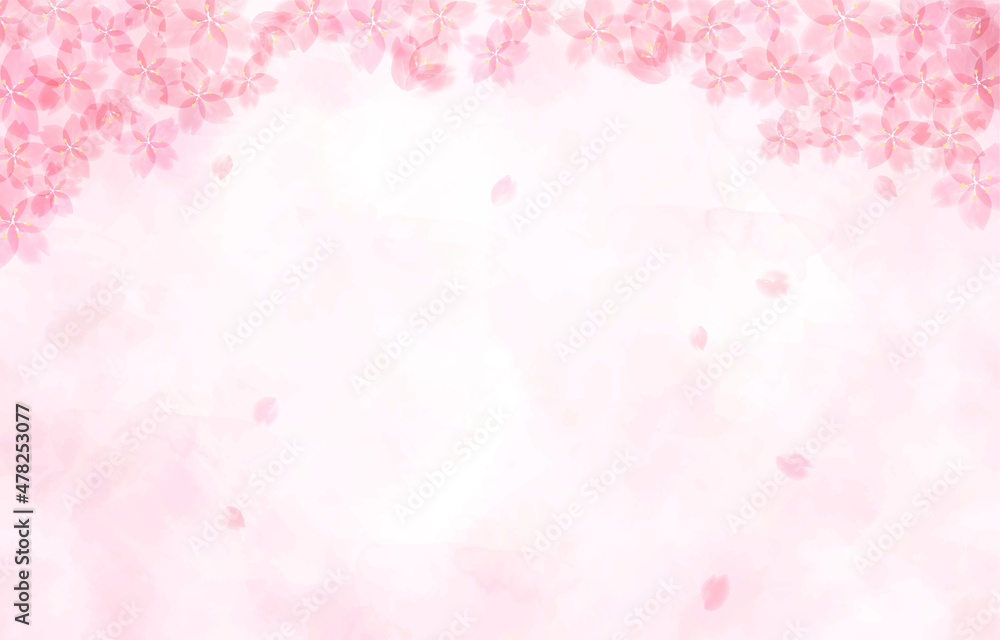 桜の背景イラスト