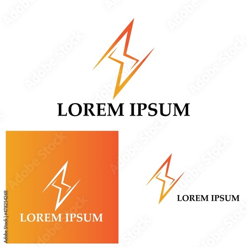 Lighting logo template for many purpose