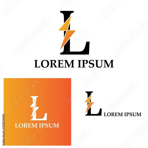 Lighting logo template for many purpose