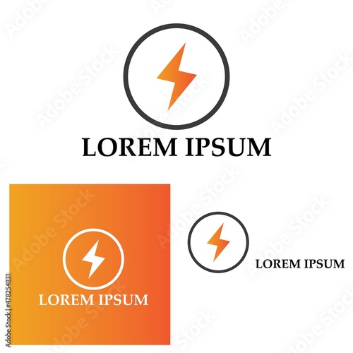 Lighting logo template for many purpose