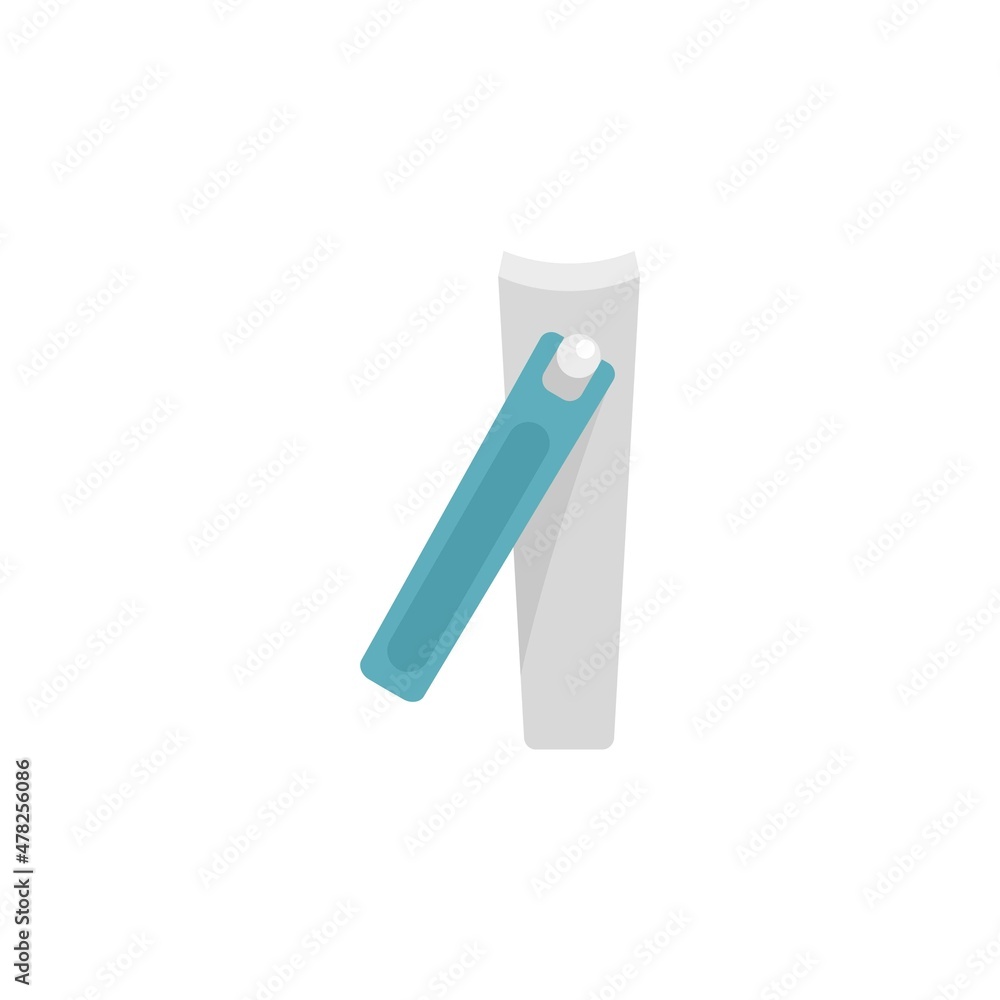 Nail cut tool icon flat isolated vector Nail cut tool icon flat isolated vector