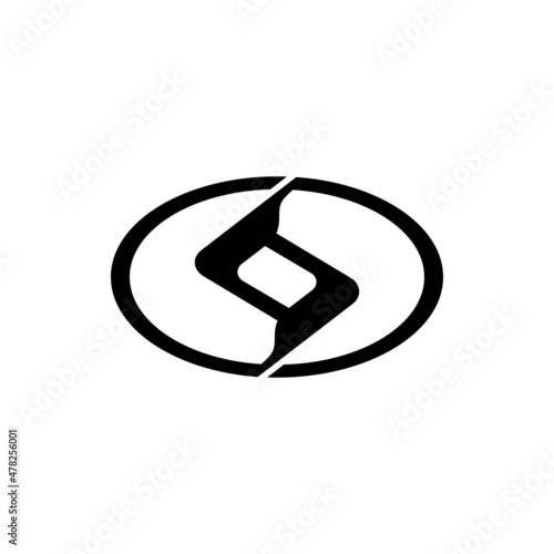 Unique Initial Letter S Monogram Logo