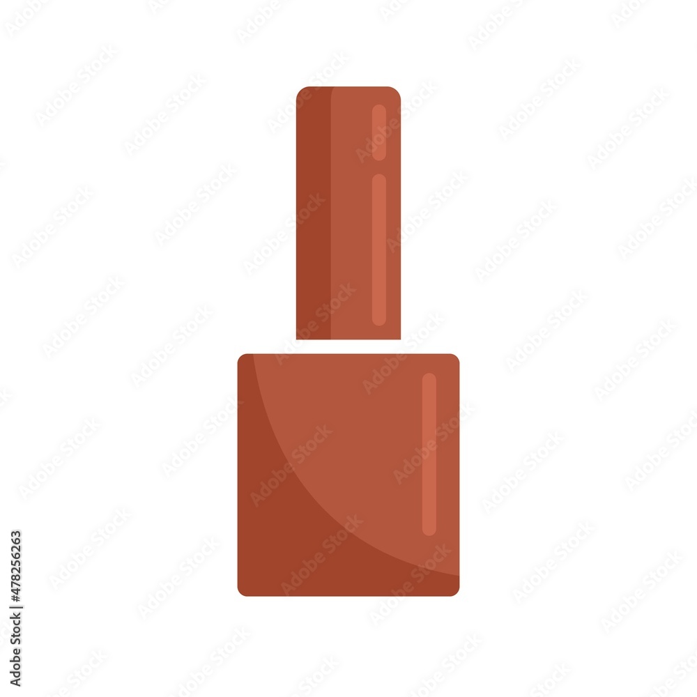 Modern nail polish icon flat isolated vector Modern nail polish icon flat isolated vector
