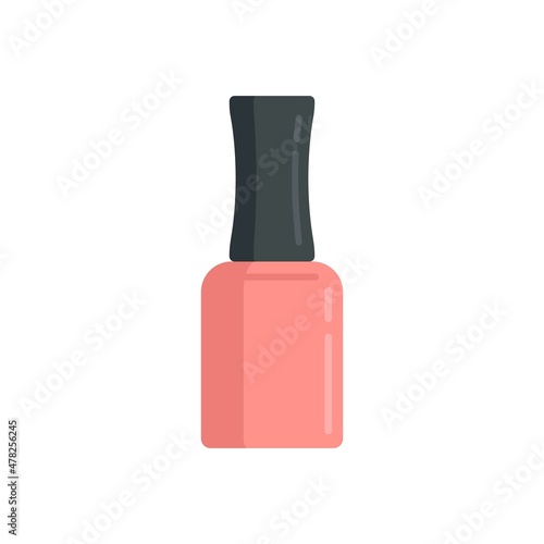 Cuticle nail polish icon flat isolated vector