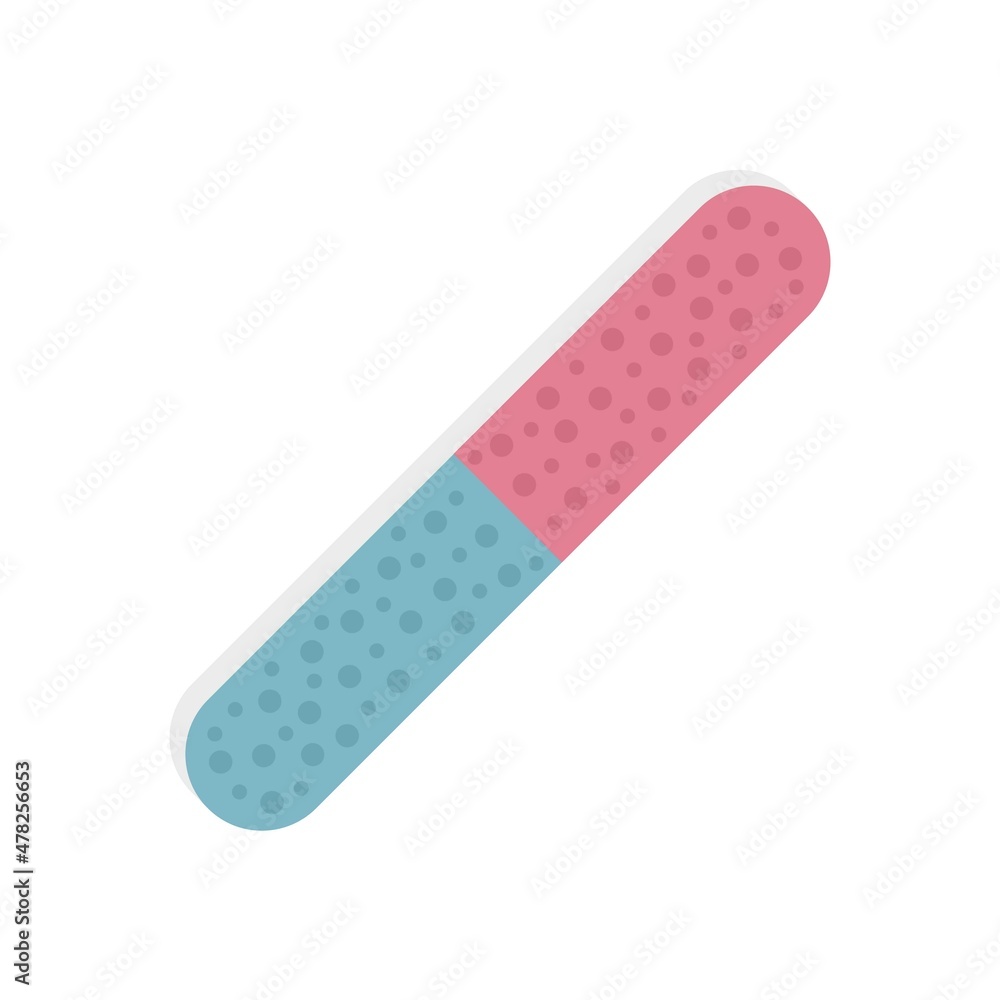 Polish nail tool icon flat isolated vector Polish nail tool icon flat isolated vector