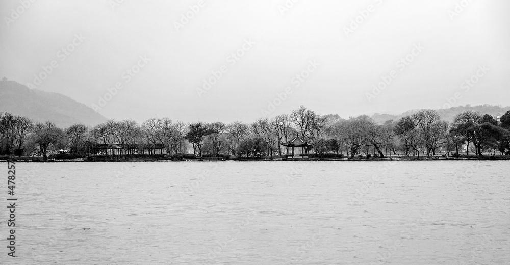 West Lake scenery of Hangzhou City, Zhejiang Province, China West Lake scenery of Hangzhou City, Zhejiang Province, China