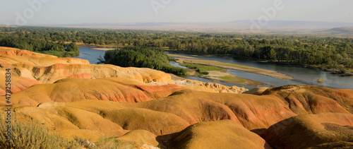 China Yadan Landform Colorful Beach, in Buljin County, Altay, North End of Xinjiang photo