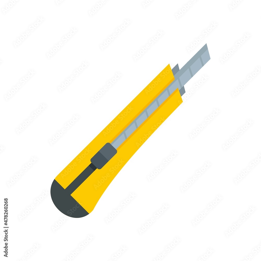 Cutter stanley icon flat isolated vector Cutter stanley icon flat isolated vector
