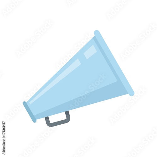 Stage director megaphone icon flat isolated vector
