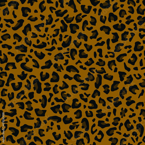 Leopard camouflage. Vector pattern. Tiger  jaguar.