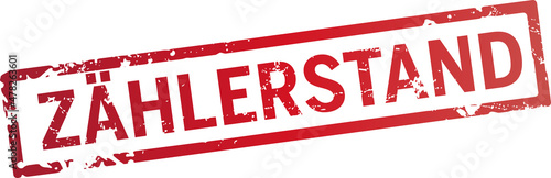 roter stempel zählerstand