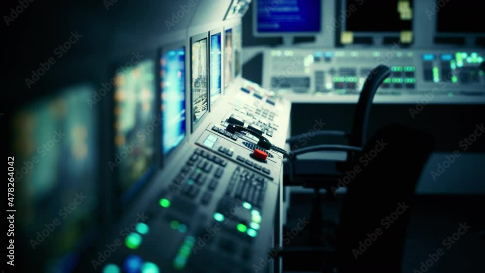 empty power plant control room empty power plant control room