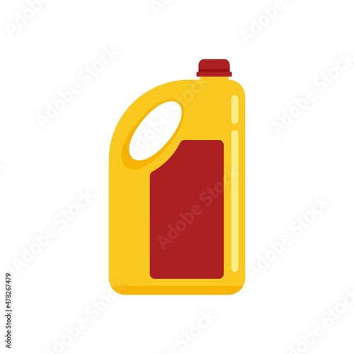 Plastic bottle cleaner icon flat isolated vector